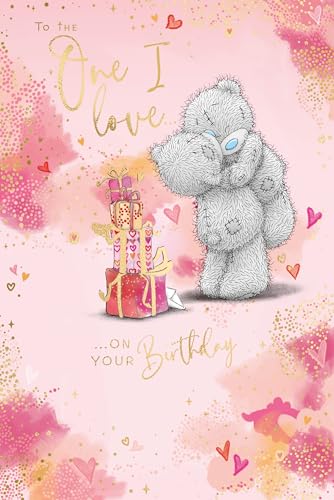 Me To You Tatty Teddy Geburtstagskarte To The One I Love, Bären, 15,2 x 22,9 cm, offizielle Kollektion Me To You Tatty Teddy Geburtstagskarte To The One I Love, Bären, 15,2 x 22,9 cm, offizielle Kollektion von Me to You