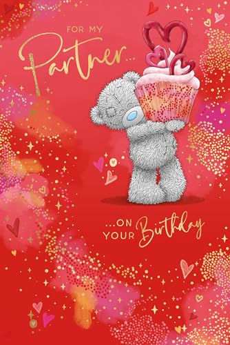 Me To You Tatty Teddy Geburtstagskarte für meinen Partner, 15,2 x 22,9 cm, offizielle Kollektion von Me to You