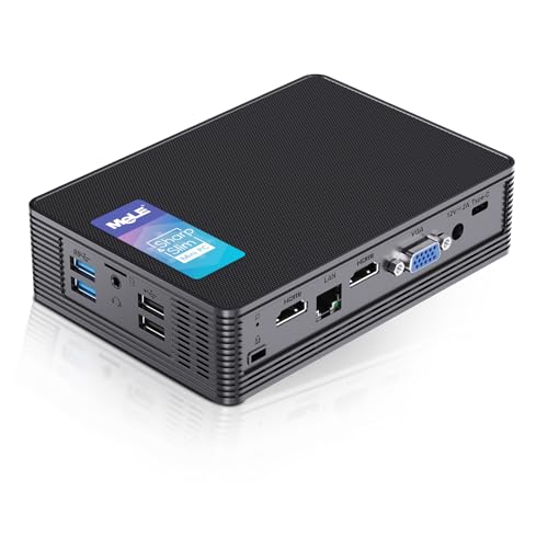 MeLE Mini PC, QuieterHD3 Celeron N5105 16GB 512GB Windows 11 Pro Mikrocomputer, Lüfterloser Kleiner Desktop mit Gigabit Ethernet WiFi 6, BT5.2 für Industrie IoT Business Digital Signage von MeLE