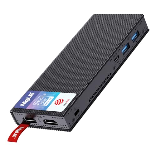 MeLE PCG02 Pro Lüfterloser Mini PC Stick Alder Lake N100(bis zu 3.4GHz) Micro PC 8GB 128B Mini Computer Kleiner Desktop mit 2.4G/5G WiFi, Bluetooth, Dual HDMI 4K Display, VESA für Büro von MeLE