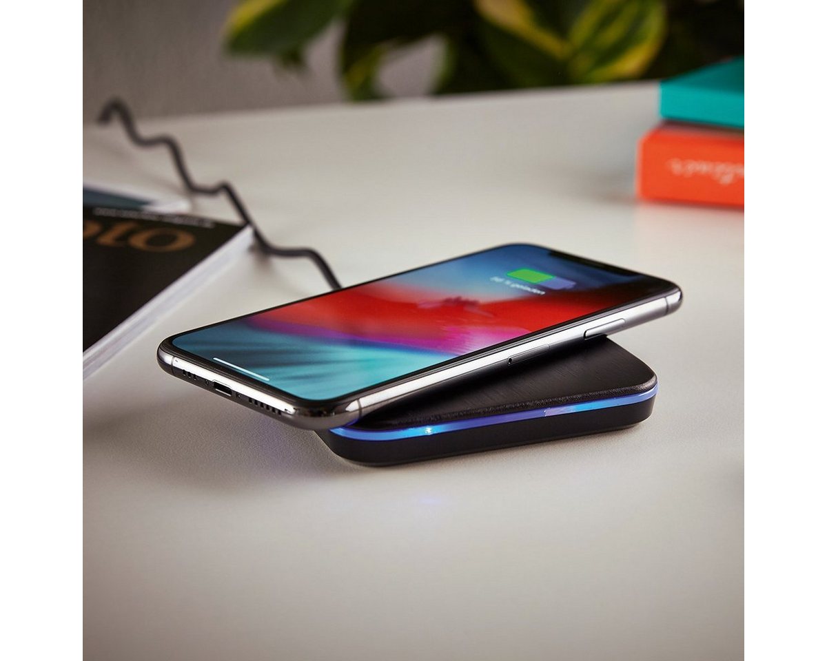 MeLiTec Ladegerät mit drahtloser Ladefunktion, CP03 USB-Ladegerät (QI Ladepad) von MeLiTec