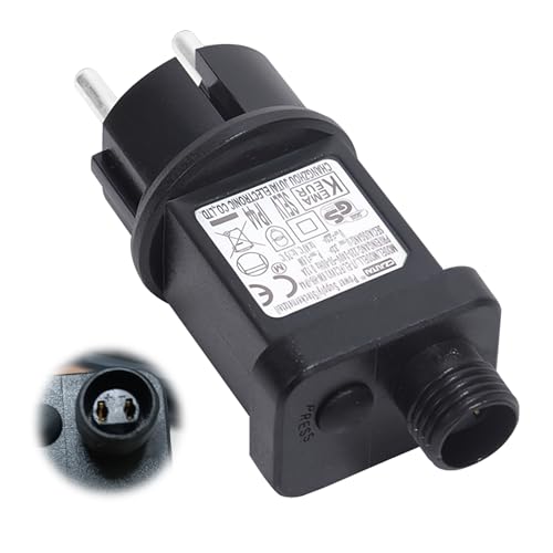 Netzteil Lichterkette Weihnachten Netzteil Transformator 24V 3.6W LED Stecker mit 8 Lichtmodi, Lichterketten Adapter Trafo für Weihnachtsbeleuchtung Lichternetz Lichterkette Eisregen Lichtervorhang Netzteil Lichterkette Weihnachten Netzteil Transformator 24V 3.6W LED Stecker mit 8 Lichtmodi, Lichterketten Adapter Trafo für Weihnachtsbeleuchtung Lichternetz Lichterkette Eisregen Lichtervorhang von MeYuxg