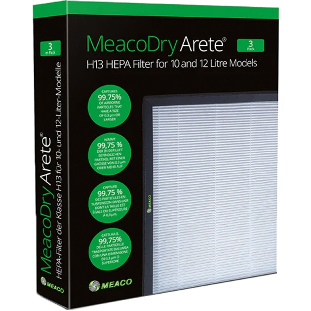 Dry Arete One H13 HEPA-Filter 10L / 12L, 3 Stück von Meaco