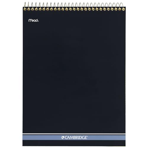 MEAD MEA59880 Legal Pad, spiralgebunden, breite Linien, 70 Blatt, 21,8 x 27,9 cm (8,5 x 11 Zoll), Cyan von Mead