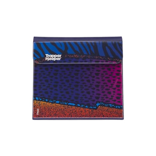 Trapper Keeper Ordner, Retro-Design, 2,5 cm Ordner, 2 Ordner und extra Tasche, Metallringe und Federclip, sichere Aufbewahrung, Tier, Mead Schulbedarf (260038CP1-ECM) von Mead