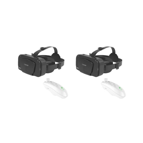 2er-Set, 5-teilig, verwandelt Smartphone in VR-Handy mit VR-Brille, Virtual-Reality-Brille, Virtual-Reality-VR-3D-Brille, Headset von Mealoodiousmusea