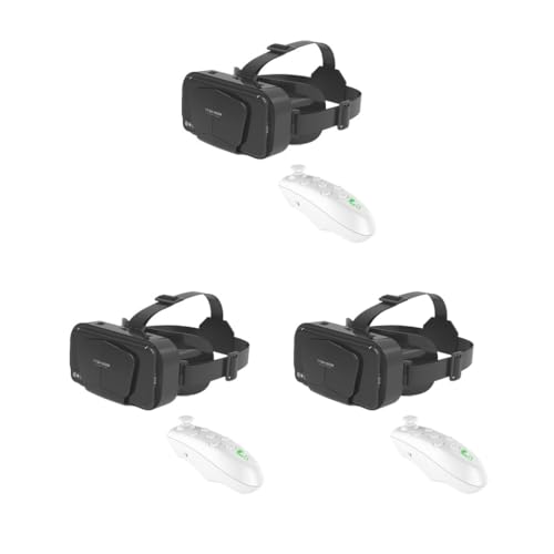 3er-Set, 5-teilig, verwandelt Smartphone in VR-Handy mit VR-Brille, Virtual-Reality-Brille, Virtual-Reality-VR-3D-Brille, Headset von Mealoodiousmusea