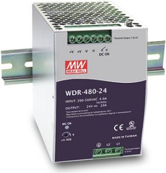 MEAN WELL WDR-480-24 Netzteil 480 W Metallisch (WDR-480-24) von Mean Well