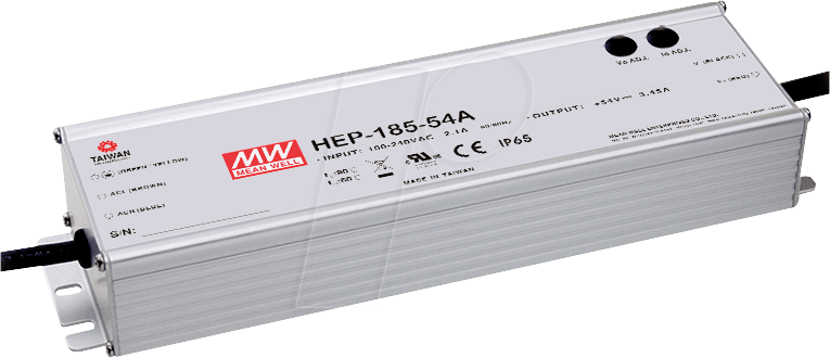 MW HEP-185-15A - LED-Trafo, 185 W 15 V, 11,5 A von Mean Well