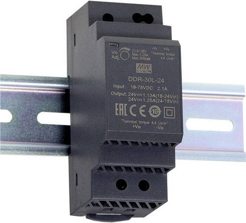 Mean Well DDR-30G-24 Hutschienen-DC/DC-Wandler (DIN-Rail) 24 V/DC 1.25A 30W Anzahl Ausgänge:1 x Inh von Mean Well