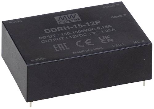 Mean Well DDRH-15-05P DC/DC-Wandler, Print 5 V/DC Anzahl Ausgänge:1 x Inhalt 1St. von Mean Well