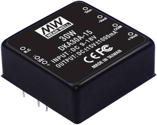 Mean Well DKA30C-05 DC/DC-Wandler 25W Anzahl Ausgänge: 2 x Inhalt 1St. Mean Well DKA30C-05 DC/DC-Wandler 25W Anzahl Ausgänge: 2 x Inhalt 1St. von Mean Well
