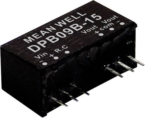 Mean Well DPB09C-15 DC/DC-Wandlermodul 300mA 9W Anzahl Ausgänge: 2 x Inhalt 1St. von Mean Well