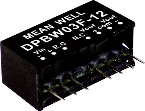 Mean Well DPBW03G-15 DC/DC-Wandlermodul 100mA 3W Anzahl Ausgänge: 2 x Inhalt 1St. von Mean Well