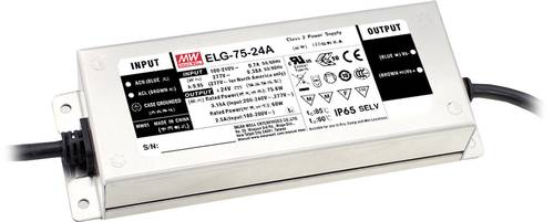 Mean Well ELG-75-42AB-3Y LED-Treiber Konstantspannung 76.2W 900mA - 1.8A 37.8 - 46.2 V/DC 3 in 1 Dim Mean Well ELG-75-42AB-3Y LED-Treiber Konstantspannung 76.2W 900mA - 1.8A 37.8 - 46.2 V/DC 3 in 1 Dim von Mean Well
