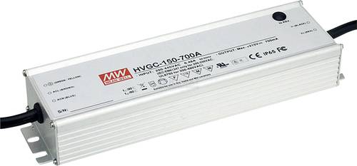 Mean Well HVGC-150-700A LED-Treiber Konstantstrom 150.5W 0.7A 21 - 215 V/DC dimmbar, PFC-Schaltkreis von Mean Well