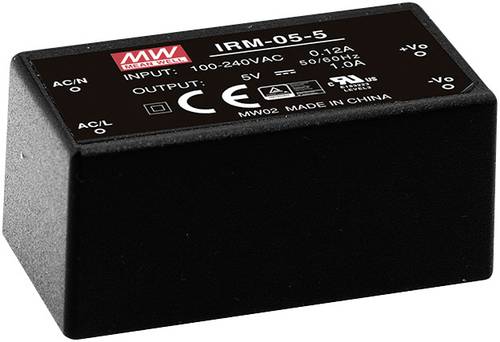 Mean Well IRM-05-3.3 AC/DC-Printnetzteil 3.3 V/DC 1.25A 4.1W Mean Well IRM-05-3.3 AC/DC-Printnetzteil 3.3 V/DC 1.25A 4.1W von Mean Well