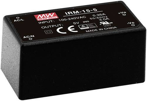 Mean Well IRM-15-24 AC/DC-Printnetzteil 24 V/DC 0.63A 15W Mean Well IRM-15-24 AC/DC-Printnetzteil 24 V/DC 0.63A 15W von Mean Well