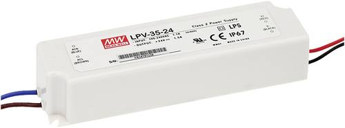 Mean Well LPV-35-15 LED-Trafo Konstantspannung 36W 0 - 2.4A 15 V/DC nicht dimmbar, Überlastschutz 1 Mean Well LPV-35-15 LED-Trafo Konstantspannung 36W 0 - 2.4A 15 V/DC nicht dimmbar, Überlastschutz 1 von Mean Well