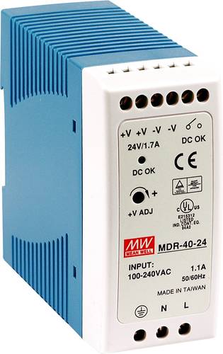 Mean Well MDR-40-5 Hutschienen-Netzteil (DIN-Rail) 5 V/DC 6A 30W Anzahl Ausgänge:1 x Inhalt 1St. von Mean Well