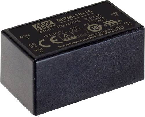 Mean Well MPM-10-24 AC/DC-Printnetzteil 24 V/DC 420mA von Mean Well