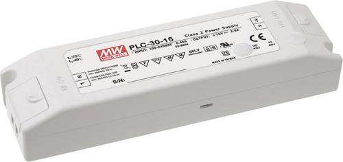 Mean Well PLC-30-12 LED-Treiber, LED-Trafo Konstantspannung, Konstantstrom 30W 0 - 2.5A 12 V/DC nich von Mean Well