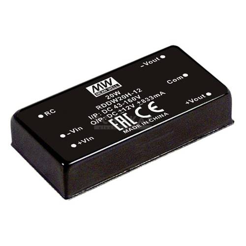 Mean Well RDDW20F-05 DC/DC-Wandler 2A 20W Anzahl Ausgänge: 2 x Inhalt 1St. Mean Well RDDW20F-05 DC/DC-Wandler 2A 20W Anzahl Ausgänge: 2 x Inhalt 1St. von Mean Well