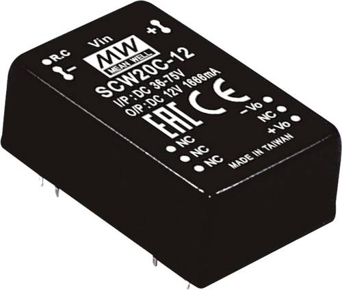 Mean Well SCW20A-05 DC/DC-Wandlermodul 4A 20W Anzahl Ausgänge: 1 x Inhalt 1St. Mean Well SCW20A-05 DC/DC-Wandlermodul 4A 20W Anzahl Ausgänge: 1 x Inhalt 1St. von Mean Well