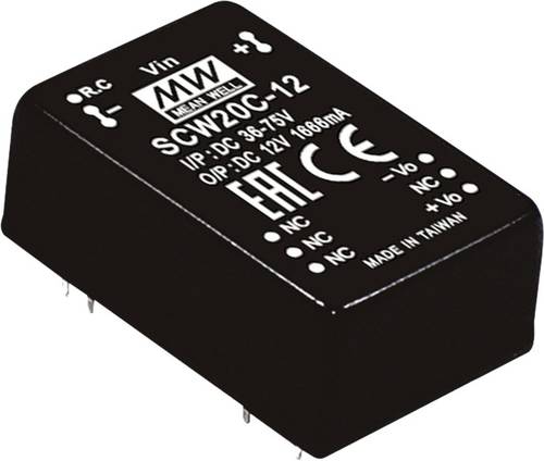 Mean Well SCW20B-15 DC/DC-Wandlermodul 1.333A 20W Anzahl Ausgänge: 1 x Inhalt 1St. Mean Well SCW20B-15 DC/DC-Wandlermodul 1.333A 20W Anzahl Ausgänge: 1 x Inhalt 1St. von Mean Well