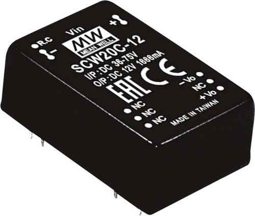 Mean Well SCW20C-15 DC/DC-Wandlermodul 1.333A 20W Anzahl Ausgänge: 1 x Inhalt 1St. Mean Well SCW20C-15 DC/DC-Wandlermodul 1.333A 20W Anzahl Ausgänge: 1 x Inhalt 1St. von Mean Well