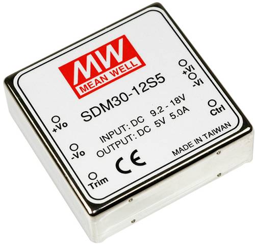 Mean Well SDM30-24S12 DC/DC-Wandler 30W Anzahl Ausgänge: 1 x Inhalt 1St. von Mean Well