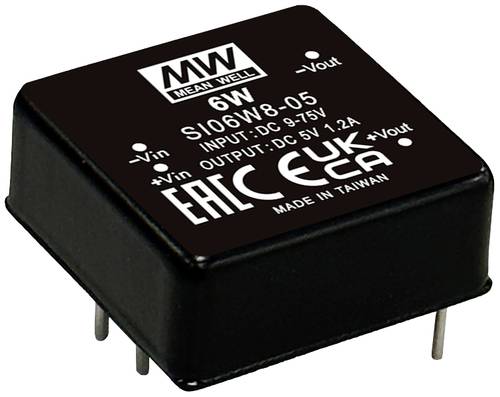 Mean Well SI06W8-24 DC/DC-Wandler, Print 48 V/AC 24V 0.25A 6W Anzahl Ausgänge: 1 x Inhalt 1St. von Mean Well