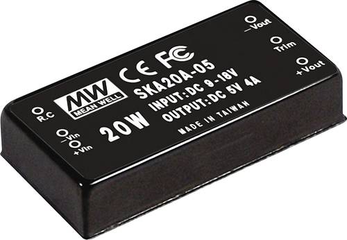 Mean Well SKA20C-12 DC/DC-Wandler 19.2W Anzahl Ausgänge: 1 x Inhalt 1St. Mean Well SKA20C-12 DC/DC-Wandler 19.2W Anzahl Ausgänge: 1 x Inhalt 1St. von Mean Well