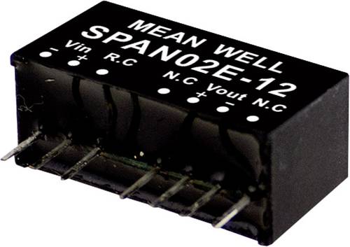 Mean Well SPAN02C-15 DC/DC-Wandlermodul 134mA 2W Anzahl Ausgänge: 1 x Inhalt 1St. von Mean Well