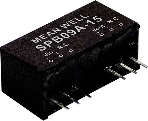 Mean Well SPB09B-12 DC/DC-Wandlermodul 750mA 9W Anzahl Ausgänge: 1 x Inhalt 1St. von Mean Well