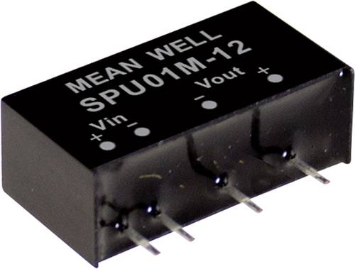 Mean Well SPU01L-12 DC/DC-Wandlermodul 84mA 1W Anzahl Ausgänge: 1 x Inhalt 1St. von Mean Well