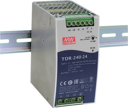 Mean Well TDR-240-48 Hutschienen-Netzteil (DIN-Rail) 55 V/DC 5A 240W Anzahl Ausgänge:1 x Inhalt 1St. von Mean Well