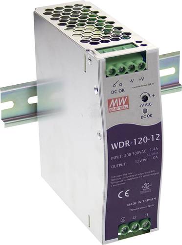 Mean Well WDR-120-24 Hutschienen-Netzteil (DIN-Rail) 24 V/DC 5A 120W Anzahl Ausgänge:1 x Inhalt 1St. von Mean Well