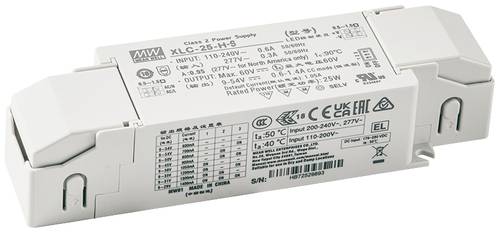 Mean Well XLC-25-H-BS LED-Treiber 25.0W 0.3 - 1.1A 9 - 54V 1St. Mean Well XLC-25-H-BS LED-Treiber 25.0W 0.3 - 1.1A 9 - 54V 1St. von Mean Well