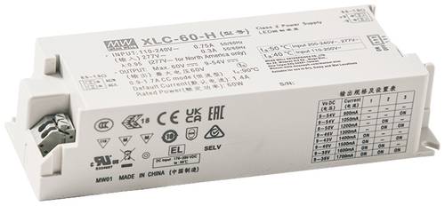 Mean Well XLC-60-H-BN LED-Treiber 60.0W 0.9 - 1.7A 9 - 54V 1St. von Mean Well