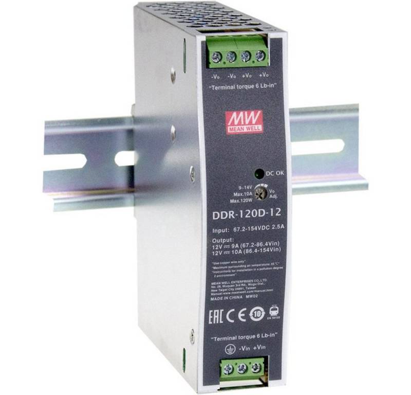 MeanWell Mean Well DDR-120C-48 Hutschienen-DC/DC-Wandler (DIN-Rail) 48 V/DC 2. Hutschienen-Netzteil von MeanWell