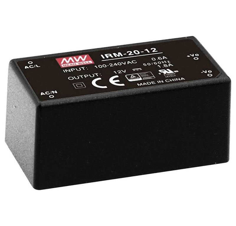 MeanWell Mean Well IRM-20-5 AC/DC-Printnetzteil 5 V/DC 4 A 20 W AC/DC-Einbaunetzteil von MeanWell
