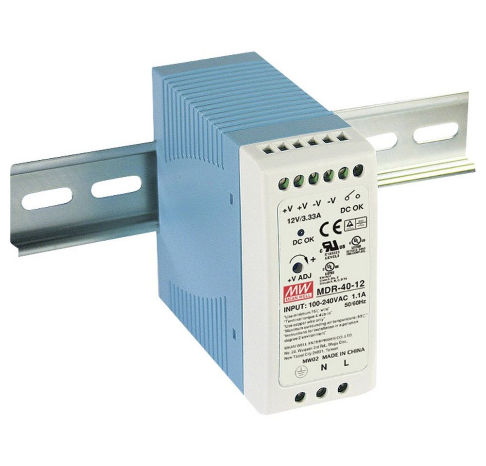 MeanWell Mean Well MDR-40-12 Hutschienen-Netzteil (DIN-Rail) 12 V/DC 3.33 A 40 Hutschienen-Netzteil von MeanWell