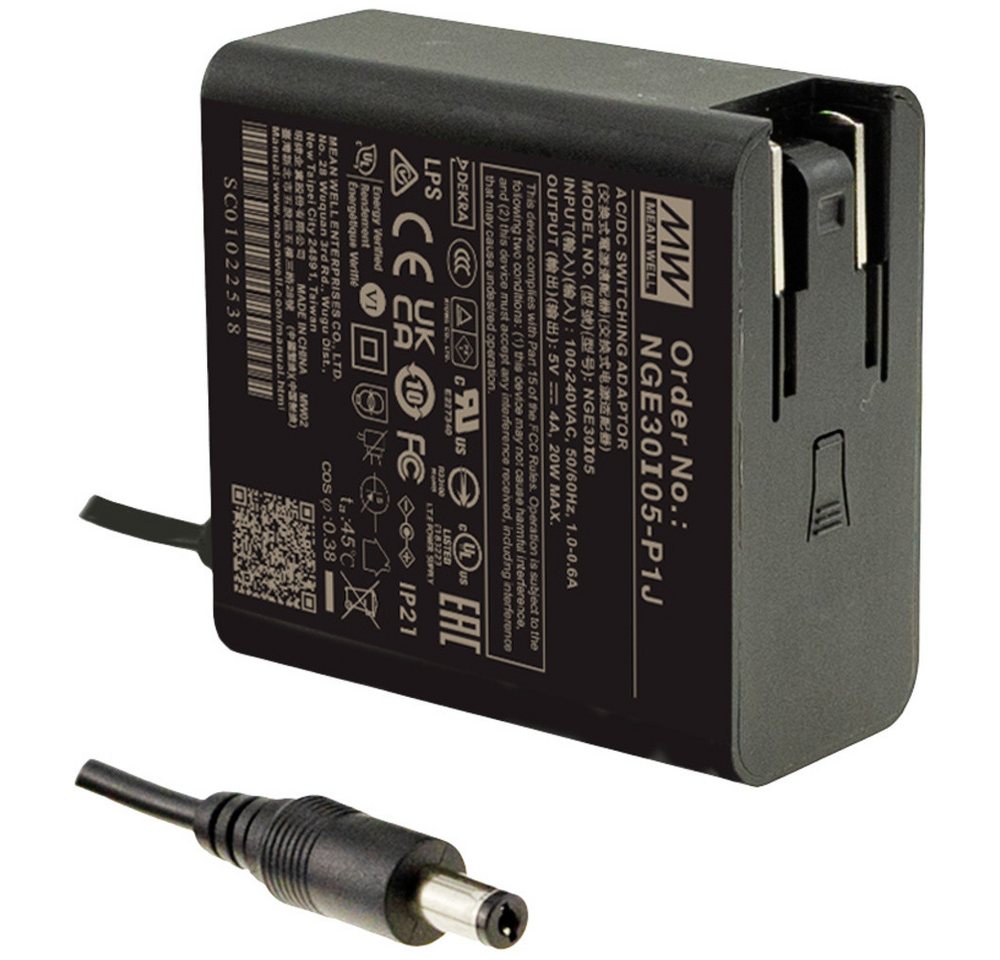 MeanWell Mean Well NGE30I24-P1J Steckernetzteil, Festspannung 24 V/DC 30 W Steckernetzteil MeanWell Mean Well NGE30I24-P1J Steckernetzteil, Festspannung 24 V/DC 30 W Steckernetzteil von MeanWell