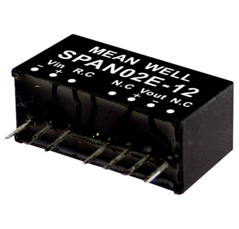 MeanWell Spannungswandler Mean Well SPAN02C-03 DC/DC-Wandlermodul 500 mA 2 W Anzahl Ausgänge:, (SPAN02C-03) von MeanWell