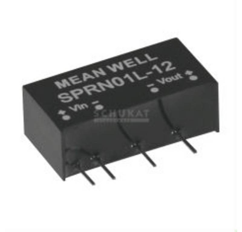 MeanWell Wechselrichter "DPRN01M-12" 12V, 1W, Niedervolt, L19,6mm von MeanWell