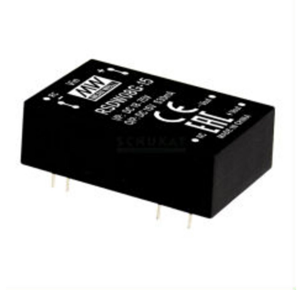 MeanWell Wechselrichter "RDDW08F-15" 15V, 8W, Niedervolt, L31,8xH10,2xB20cm MeanWell Wechselrichter "RDDW08F-15" 15V, 8W, Niedervolt, L31,8xH10,2xB20cm von MeanWell