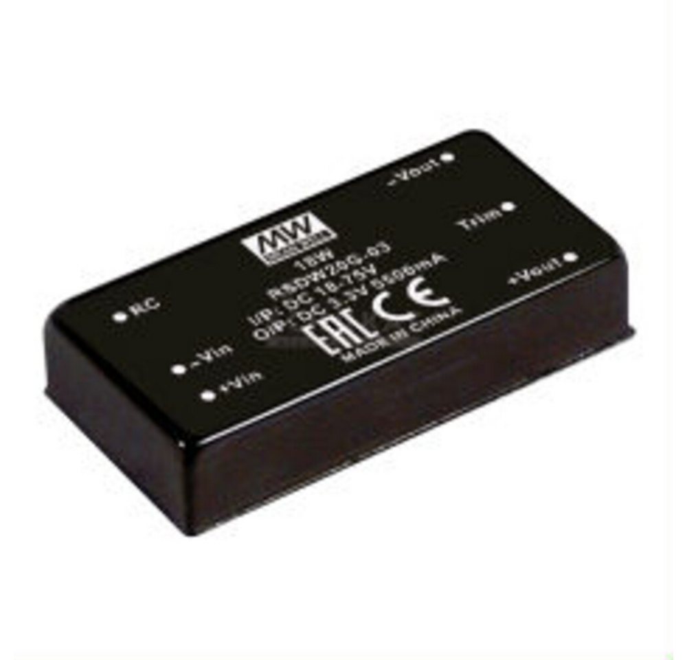 MeanWell Wechselrichter "RSDW20H-05" 5V, 20W, Niedervolt MeanWell Wechselrichter "RSDW20H-05" 5V, 20W, Niedervolt von MeanWell