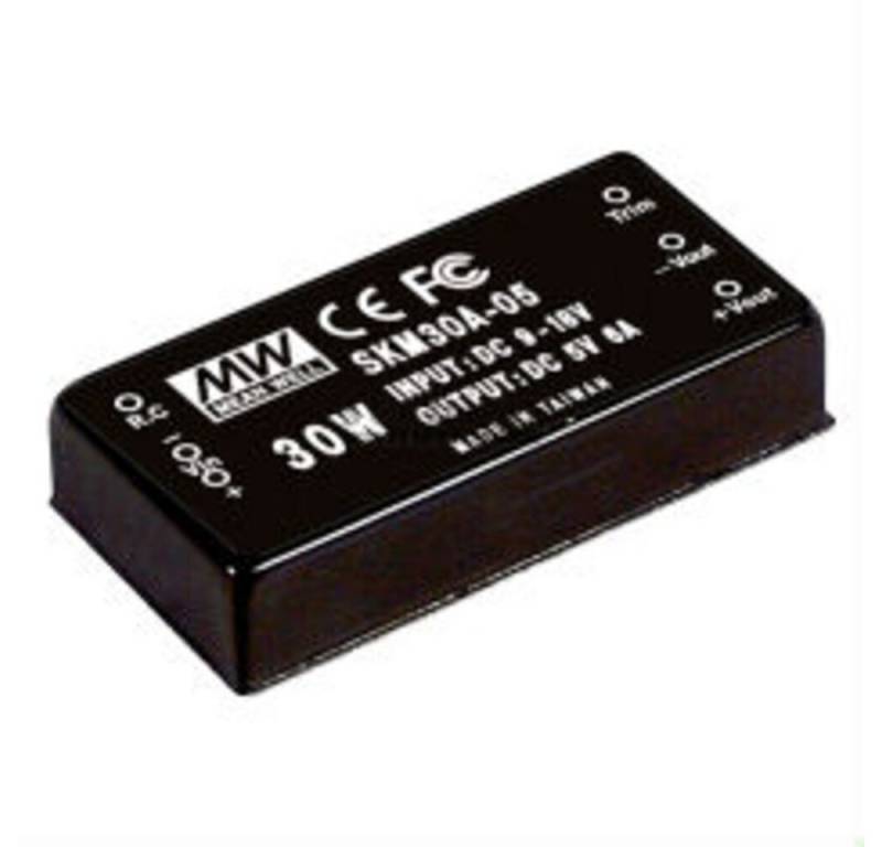 MeanWell Wechselrichter "SKM30C-05" 5V, 30W, Niedervolt, L50,8xH11,2xB20cm von MeanWell