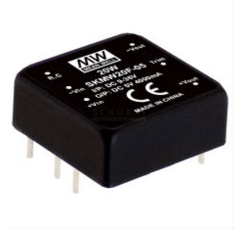 MeanWell Wechselrichter "SKMW20F-12" 12V, 20W, Niedervolt, L25,4xH10,2xB20cm von MeanWell